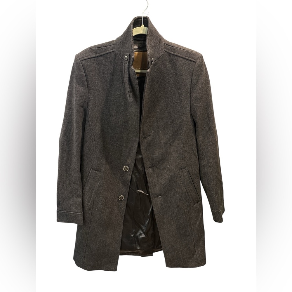 Zara Men's Dark Grey Trench Coat